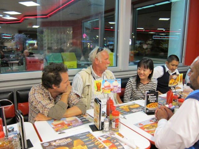 From left to right) James Mottern, Tom Dark, Grace Wang, and Michael  Mirasol